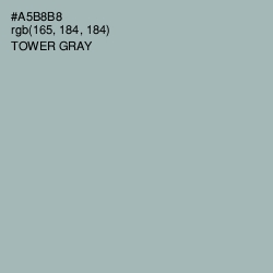 #A5B8B8 - Tower Gray Color Image